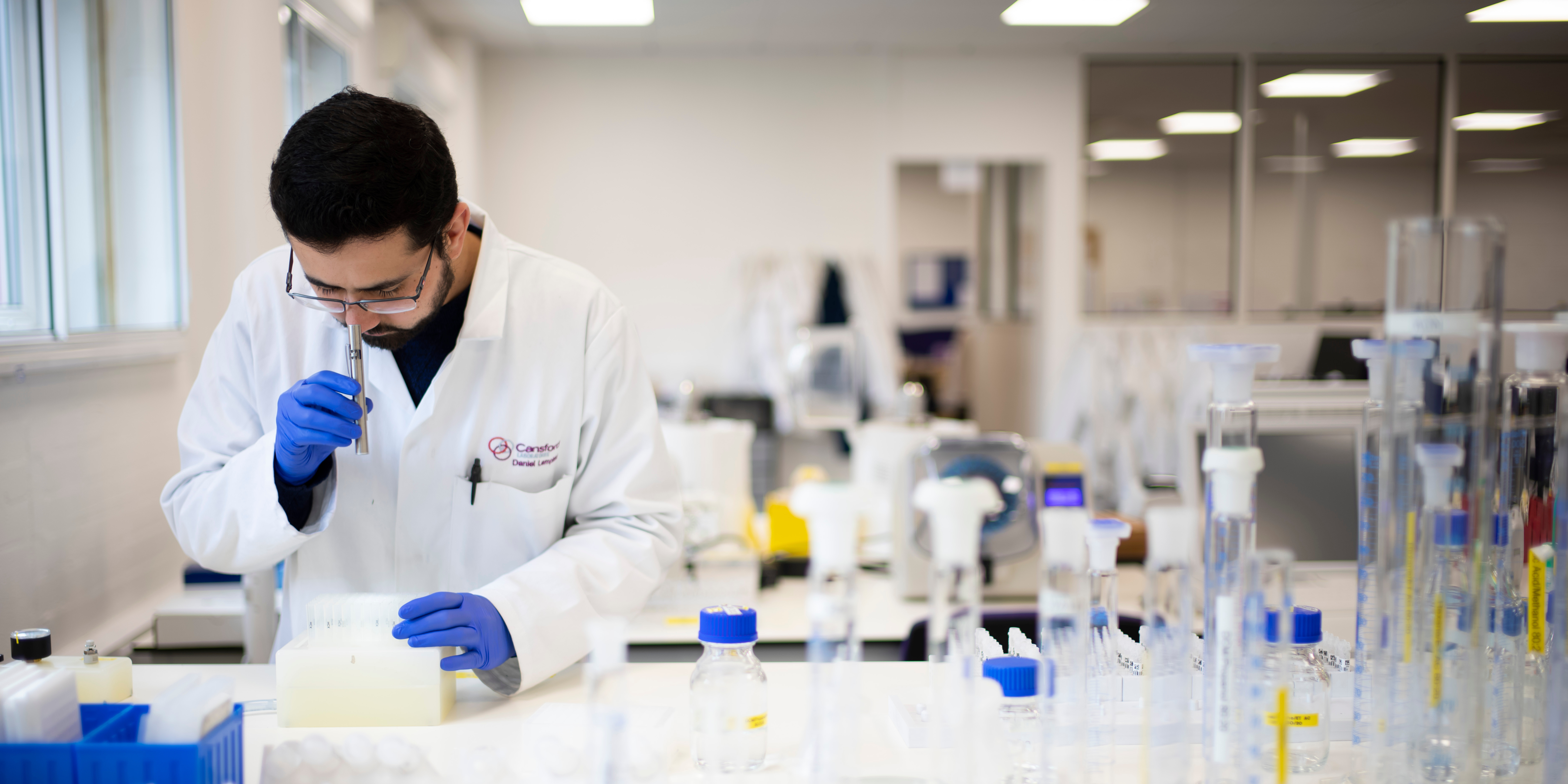 Cansford lab scientist